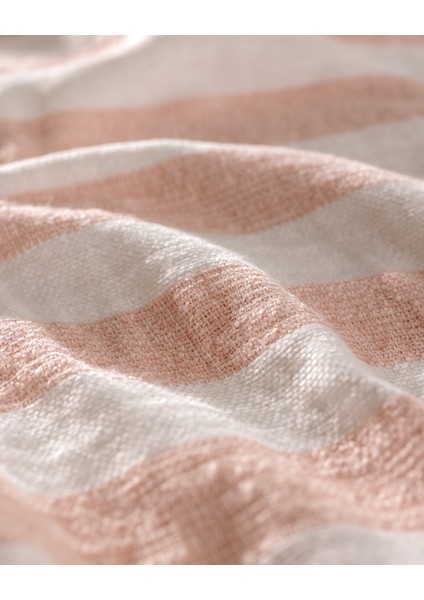 Aviral Çift Kişilik Pamuklu Yatak Örtüsü - Pudra