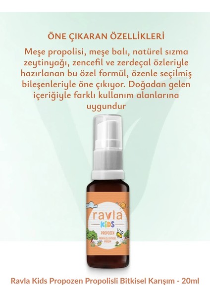 Kids Propozen Propolisli Bitkisel Karışım - 20ml fırsatları