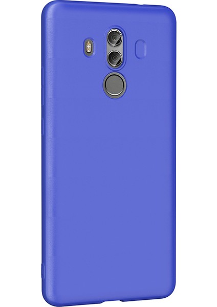 Huawei Mate 10 Pro Kılıf Tkgn Premier Silikon Kapak - Saks Mavi