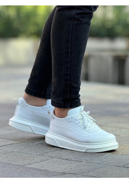 J987 Second Edition Ortopedik Taban Günlük Cilt Erkek Sneaker Spor Ayakkabı Cbt Beyaz