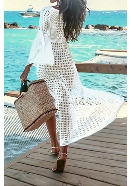 Kadın Yarasa Kol Triko Maxi Boy Pareo fiyatları