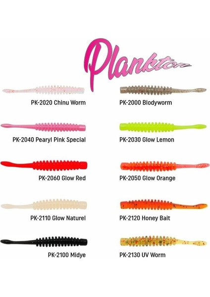 Plankton 5 cm Lrf Silikon Yem PK-2000 Blodyworm