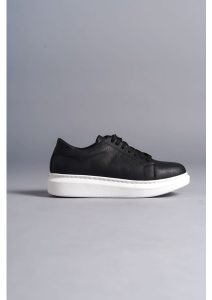 J151 Boost Bağcıklı Cilt Erkek Günlük Sneaker Ayakkabı Cbt - Siyah fırsatları