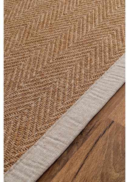 0503-BEJ Kumaş Bordür Sisal Halı Kilim Hav Toz Vermez Kolay Temizlenen Hasır Kilim indirimleri