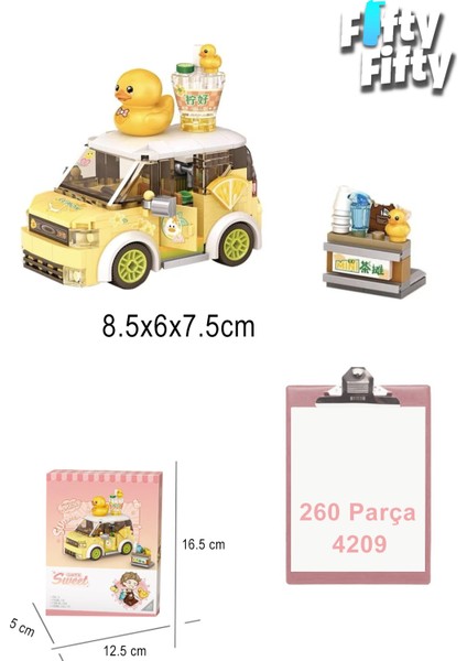 Loz Mini Block Serisi/ Sarı Araba -LZ4209 (260 Parça) Oyuncak Yapım Seti fiyatları