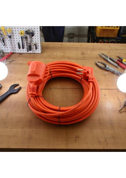 Uzatma Kablosu 3x1.5 mm Cca 10 Metre Kablolu Tekli Grup Fiş Priz Topraklı Kapaklı Monofaze Ev Tipi fırsatları