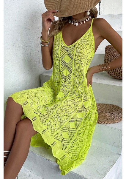 Kadın Ince Askılı Triko Elbise fiyatları