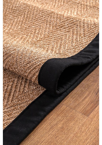 0503-SIYAH Kumaş Bordür Sisal Halı Kilim Hav Toz Vermez Kolay Temizlenen Hasır Kilim modelleri