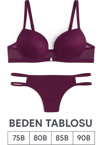 Halka Model Mor Iç Giyim Takımı fiyatları