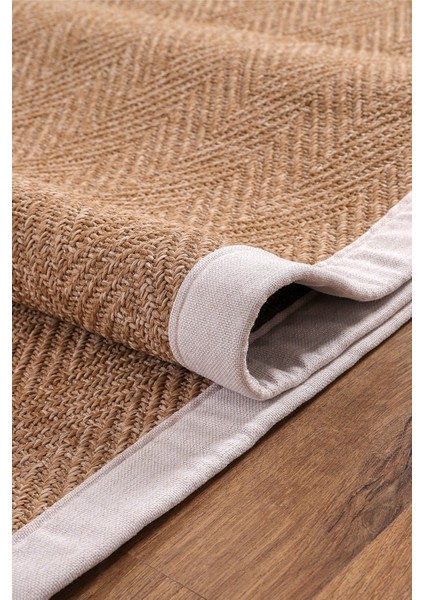 0503-KREM Kumaş Bordür Sisal Halı Kilim Hav Toz Vermez Kolay Temizlenen Hasır Kilim modelleri