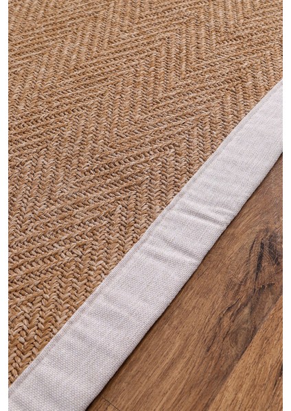 0503-KREM Kumaş Bordür Sisal Halı Kilim Hav Toz Vermez Kolay Temizlenen Hasır Kilim indirimleri