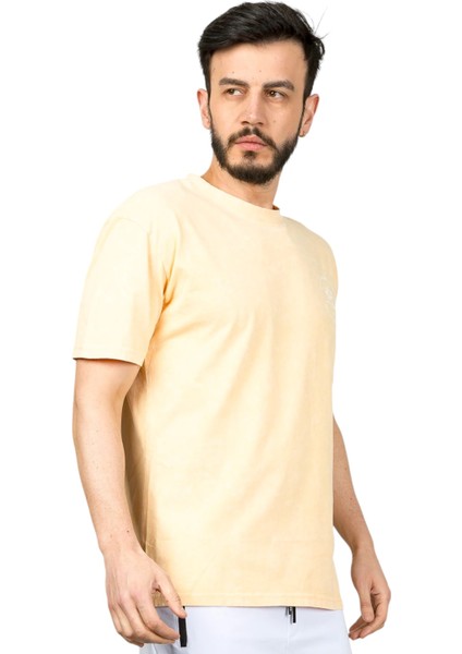 Erkek Baskılı Bisiklet Yaka T-Shirt 24YCEEO04084 modelleri