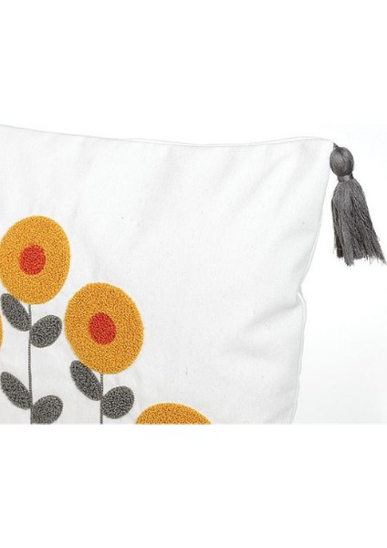 Comfort Punch Desenli Kırlent Kılıfı Kare Dekoratif Bohem Nakışlı Koltuk Yastık Kılıfı Panç 45X45 fiyatları