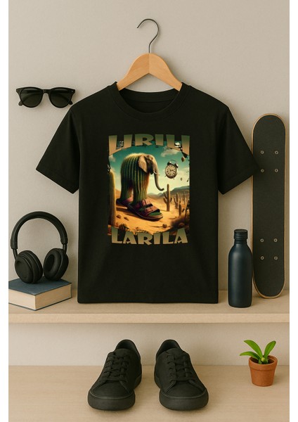 Lirili Larila Italyan Brainrot Tasarım Baskılı Çocuk Tişört 4-13 Yaş