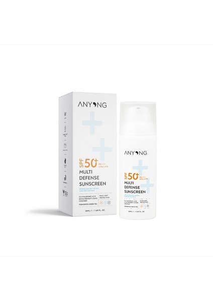 Nemlendirici ve Onarıcı Güneş Kremi – Spf 50+ - Yüz Için - Yeni Nesil Mavi Işık Koruması