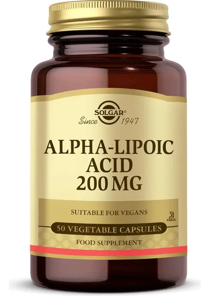 Alpha Lıpoıc Acıd 200 mg 50 Kapsül fiyatları