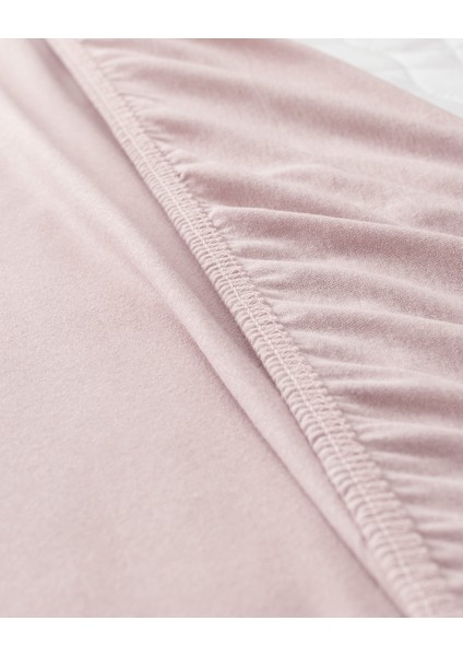 Tek Kişilik Lastikli %100 Pamuk Penye Çarşaf - Açık Mürdüm modelleri