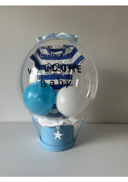 Yeni Doğan Hediye Bebek Balon Kutusu (Kişiselleştirilebilir)