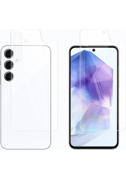 Samsung Galaxy A56 5g Ekran ve Arka Kapak Koruyucu Ön Arka Hidrojel Nano Esnek Parlak