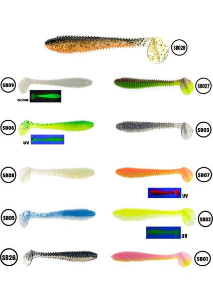 Round Bait 7 cm Silikon Yem SB07