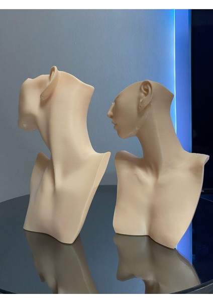 Renkli 2'li Takı Mankeni ve Teşhir Standı Seti, Organizer, Dekoratif Müzem fırsatları