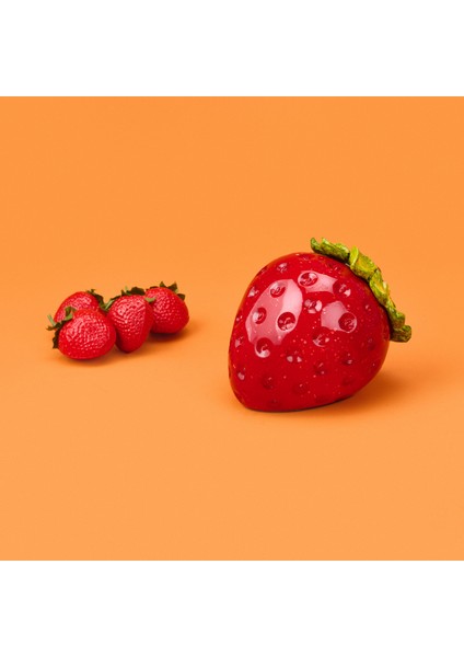 Deco Strawberry Dekor - Kırmızı - 10 cm fırsatları