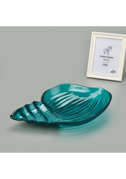 Deco Snail Dekoratif Tabak - Turkuaz - 40 cm fiyatları