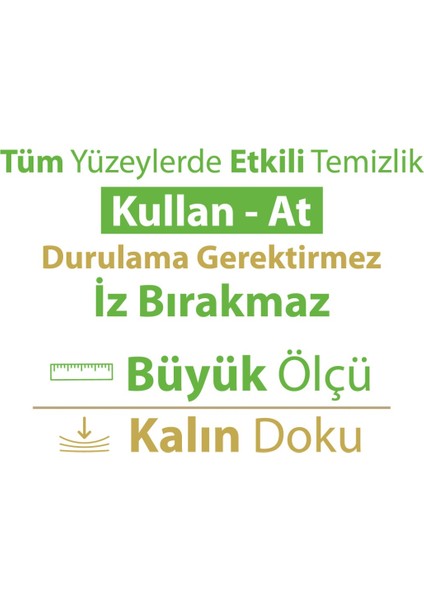 Doğadan Pratik Yüzey Temizlik Havlusu Yeşil Sabun Lavanta Limon 3 x 100 modelleri