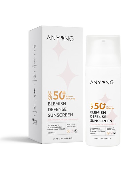 Leke Karşıtı Güneş Kremi – Spf 50+ - Yüz Için - Yeni Nesil Mavi Işık Koruması