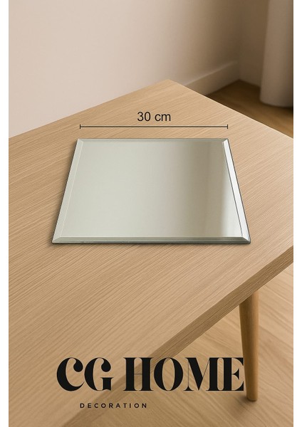 Masa Üstü Ayna Bizoteli Ayna Aynalı Supla Kare Ayna 30X30 cm Bizoteli Ayna Şişecam Ayna modelleri