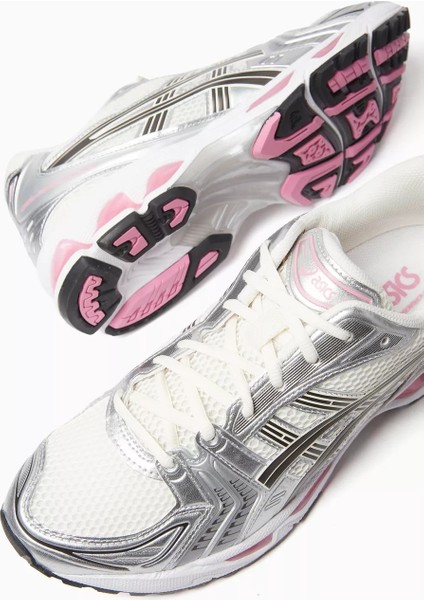 Gel-Kayano 14 Kadın Spor Ayakkabı Beyaz Gri Pembe Y2K Stil Konforlu Taban modelleri