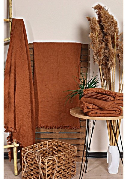 Lüks Müslin Plaj Havlusu Peştemal, 100% Pamuk Yüksek Kaliteli Yumuşak Çabuk Kuruyan Müslin Havlu