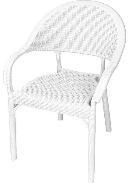 Eylül Rattan Koltuk (2 adet) Beyaz