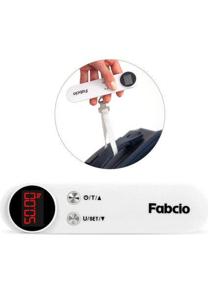 Fitbag 50KG Kapasiteli Taşınabilir Dijital Seyahat / El Tartısı