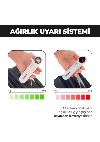Fitbag 50KG Kapasiteli Taşınabilir Dijital Seyahat / El Tartısı fiyatları