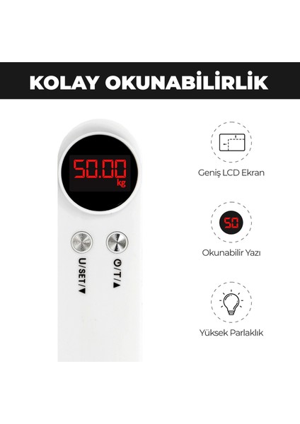 Fitbag 50KG Kapasiteli Taşınabilir Dijital Seyahat / El Tartısı fırsatları
