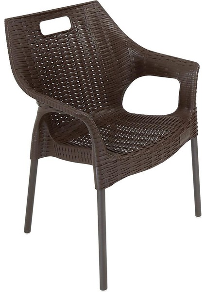 Star Rattan Koltuk (6 Adet) KAHVERENGİ