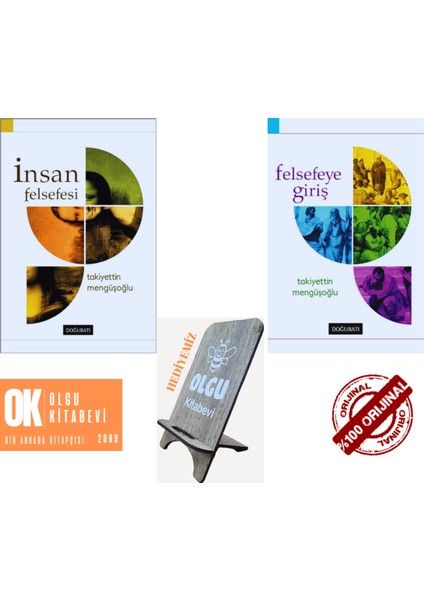 Felsefeye Giriş - Insan Felsefesi / 2 Kitap Takım -(Telefon Tutucu Hediye) Takiyettin Mengüşoğlu