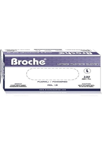 Lateks Muayene Eldiveni 1 Koli (Broche)