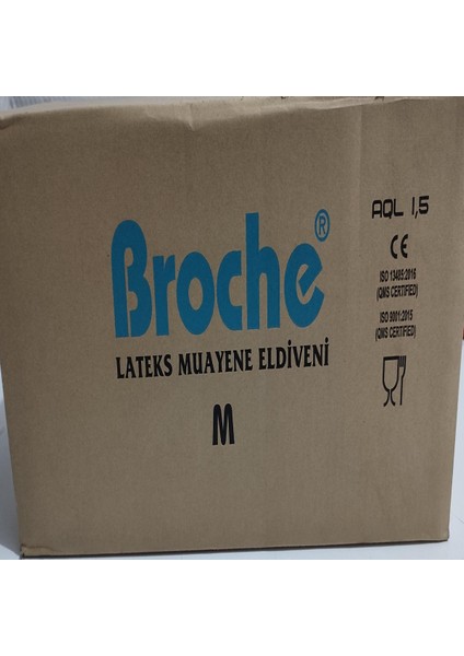 Lateks Muayene Eldiveni 1 Koli (Broche) modelleri