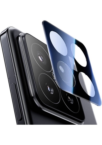 Redmi Note 14 Pro/pro 5g Uyumlu Safir Kamera Lens Koruma Camı Siyah
