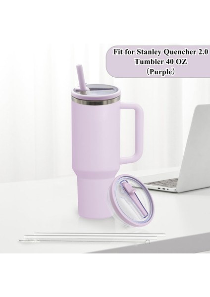 Quencher 1.18 L 40 Oz Uyumlu Sızdırmaz Kapak ve Pipet Seti modelleri