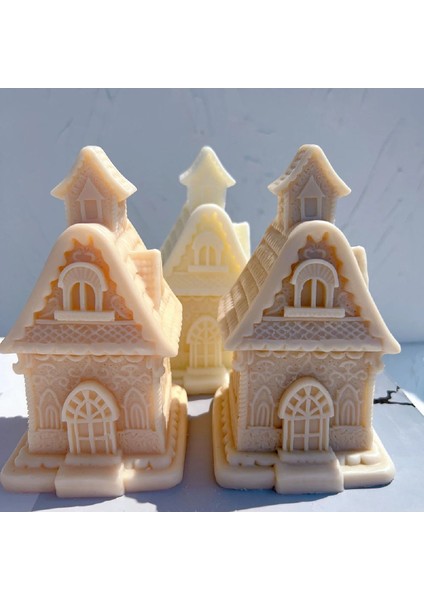 El Yapımı Victoria Evi Dekoratif Mum - %100 Doğal Soya Wax