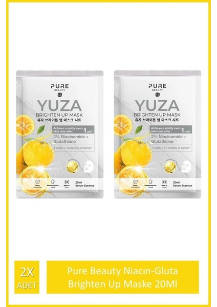 Niacın-Gluta Brighten Up Maske 20 ml x 2