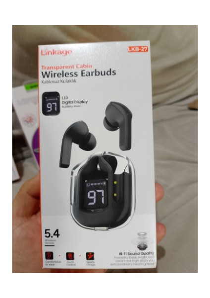 Lkb- 27 Wıreless LED Digital Göstergeli Bluetooth kulaklık Ekranlı Bluetooth kulaklık fiyatları