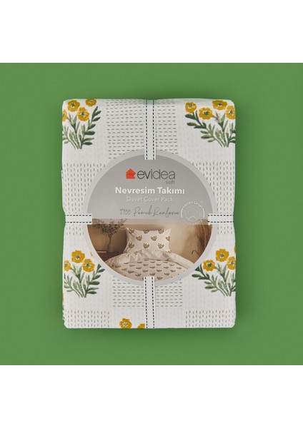 Soft Folky Tek Kişilik Nevresim Takımı - Beyaz indirimleri
