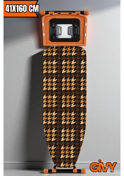 Lavella Ütü Masası | Yükseklik Ayarlı, Yanmaz Kumaşlı, Kolay Katlanır, Elektrostatik Boya | 41X160 cm