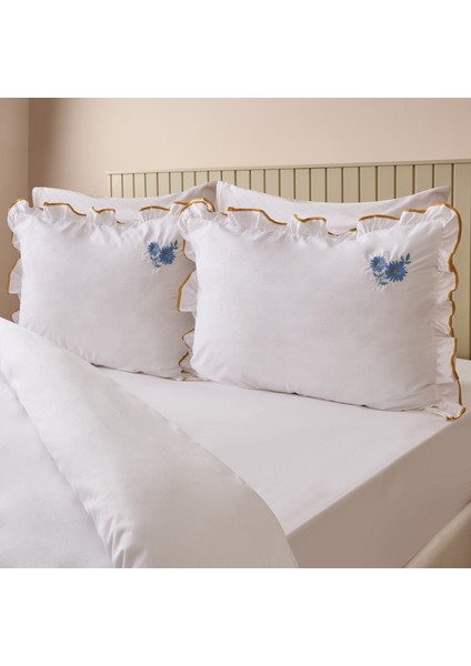 Soft Anthos Çift Kişilik Nevresim Takımı - Beyaz fiyatları