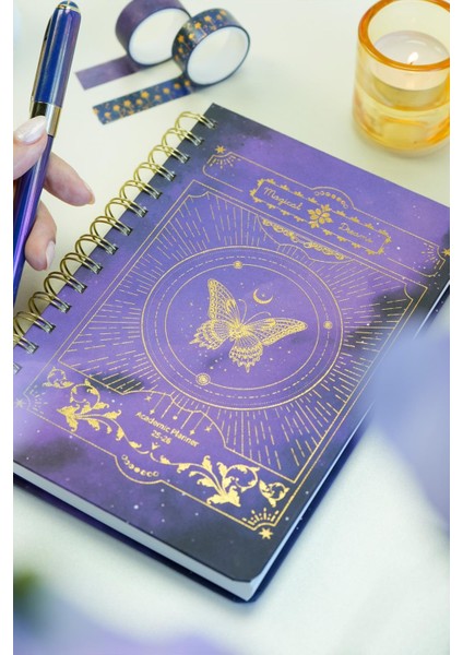 Spiralli Sert Kapak A5 Akademik Ajanda 2025-2026. modelleri