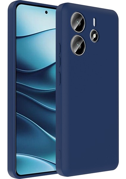 Redmi Note 14 4g Kılıf Kamera Korumalı Kartlık Hazneli Gkm Vitra Kapak - Lacivert